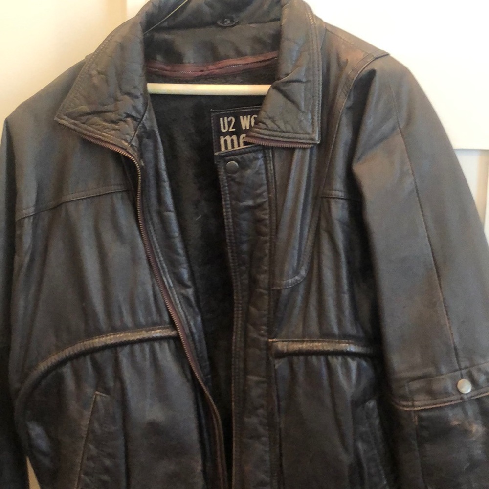 Leather bomber Jacket